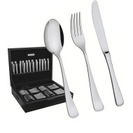 Faqueiro 101 Peças Mônaco Em Aço Inox Tramontina Com Estojo De Madeira